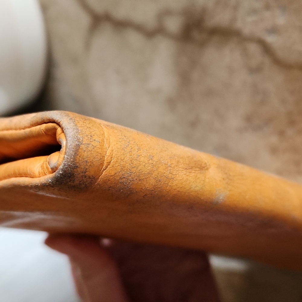 HOBO original vintage orangey colored leather Lauren-wallet clutch limited ed. - Picture 16 of 16